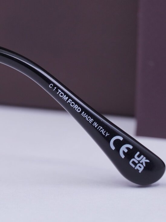 Tom Ford FT5876-B 032 Butterfly Eyeglasses 56mm - Pale Gold/Black - Picture 5 of 10